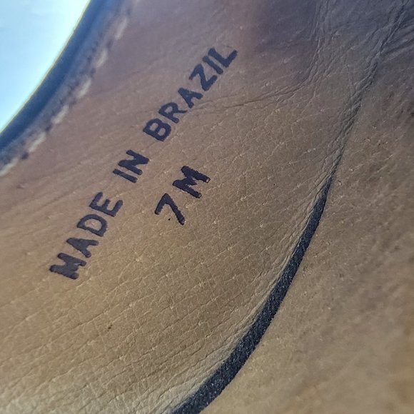 Kors by Michael Kors Brown Leather Peep Toe Pump Size 7 - Picture 7 of 8